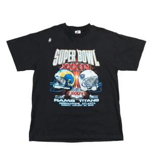 St Louis Rams Vs Tennessee Titans Super Bowl XXXIV 2000 T-Shirt XL Logo Athletic - Picture 1 of 5