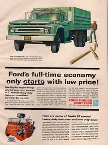 1962 Ford F-600 Heavy Duty Truck Original Color Print Ad - Picture 1 of 1