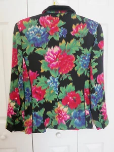 PRADA VINTAGE PASSENDE WOLLE DAMEN GEFÜTTERTE BLAZER JACKE BLUMEN 38/M NEUWERTIG! - Bild 1 von 10
