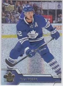 16/17 UD...TYLER BOZAK...RAINBOW SPECKLED GOLD FOIL...CARD # 175..MAPLE LEAFS - Picture 1 of 2