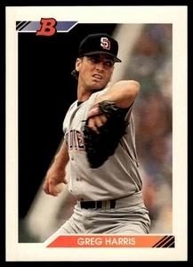 1992 Bowman Greg Harris San Diego Padres #269 - Picture 1 of 2