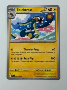 Pokemon Black Bolt 2025 inglés negro en 032/086 Eelektross - Imagen 1 de 2