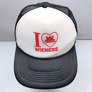 Wienerschnitzel ❤️ Logo I LOVE WIENERS Schwarz Mesh Cap Trucker Mütze Snapback - Bild 1 von 17