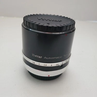 Convertidor Tele Automático Vivitar 3X-4 para Montaje Canon FL-FD Hecho en Japón Foto 1 de 4