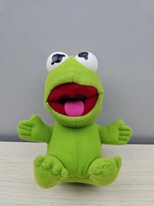 Vintage Baby Kermit the Frog 1987 Christmas Holiday Plush Toy Jim Henson Muppets - Picture 1 of 5
