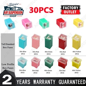 30PCS Tall/Standard & Low Profile Box Shaped Automotive Fuses For Ford Chevy GM - Bild 1 von 7