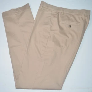 Pantaloni chino BROOKS BROTHERS Clark cotone elasticizzato kaki vantaggio 34 x 34 come nuovi - Foto 1 di 3