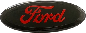 Ford Truck RED Emblem 9' Badge Grill Front Tailgate Expedition Explorer Ranger - Bild 1 von 6