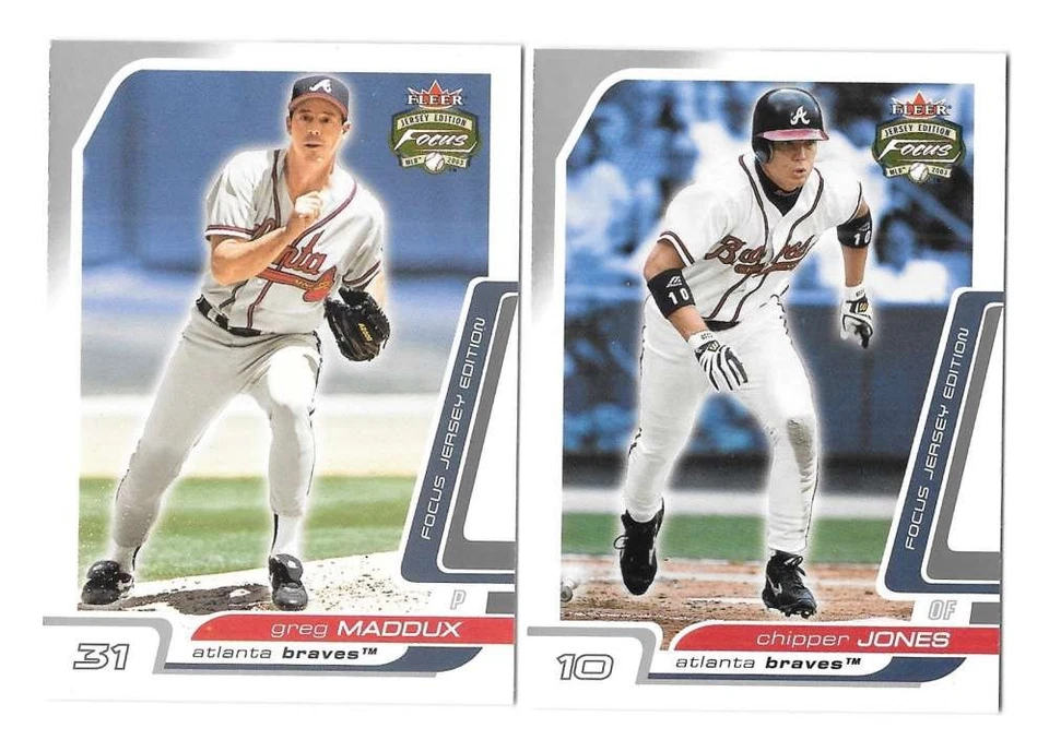 2003 Fleer Focus Jersey Edition - ATLANTA BRAVES Team Set - Image 1 of 1