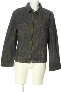 BIBA Cazadora vaquera Mujeres Chaqueta Talla EU 40 negro brillante - Imagen 1 de 5