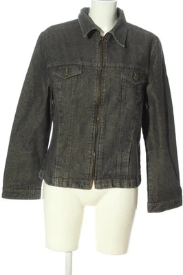 BIBA Cazadora vaquera Mujeres Chaqueta Talla EU 40 negro brillante - Imagen 1 de 4