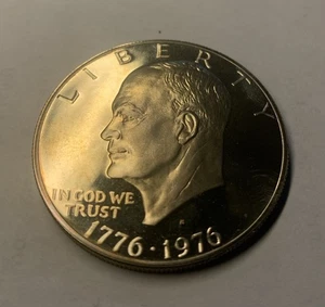 1976-S Type 2 Bicentennial Eisenhower Dollar Amazing Deep Cameo Proof #5439 - Bild 1 von 6