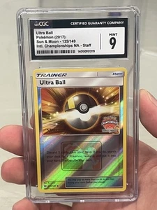 Reverse Holo Ultra Ball 135/149 Staff Promo 2017 North America Championships - Picture 1 of 3