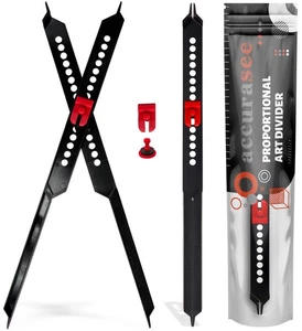 Accurasee Artist 11 Inch Proportional Divider - Upgraded Drawing Supplies & - Foto 1 di 9