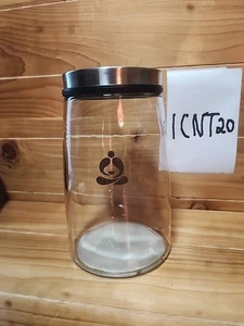 Teavana 48 Unzen Glas Kanister Glas mit Edelstahl Deckel 1cnt20 - Bild 1 von 6