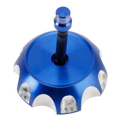 CNC Fuel Tank Cap w/Vent Blue For Suzuki DRZ125 RMZ250 DRZ LTZ 250 400 LTR450 - Image 1 of 4