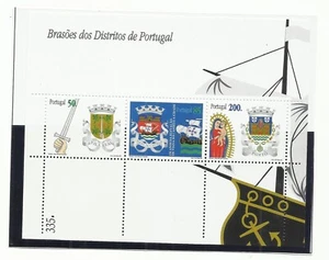 Portugal 1998 - Portuguese Districts Arms 50, 85, 200 S/S MNH - Picture 1 of 1