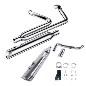 2 into 1 Exhaust Pipe for Harley 2017-UP Touring Street Glide W/ Ghost Pipe - Bild 1 von 9