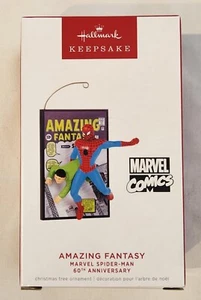 Hallmark Keepsake 2022 Spider-Man AMAZING FANTASY 60th Anniversary Ornament Neu in OVP - Bild 1 von 7