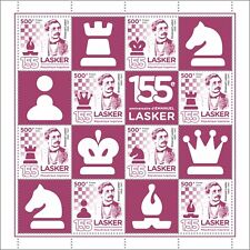 Chess Emanuel Lasker 155th Anniversary MNH Stamps 2023 Togo M/S