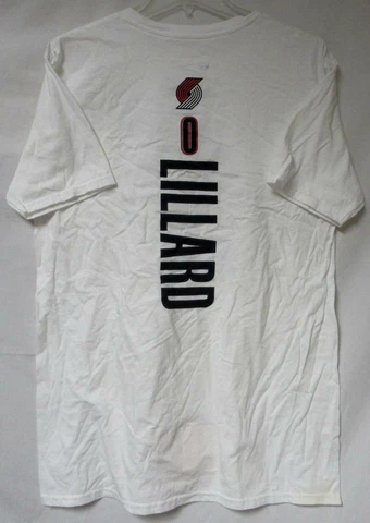 Portland Trail Blazers #0 Lillard Men's Size Large Short Sleeve Shirt A1 4856 Cover