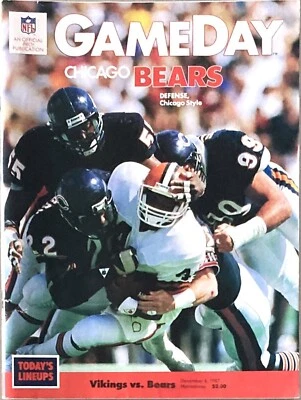 NFL GameDay Program - December 6, 1987 (Minnesota Vikings vs Chicago Bears) - Image 1 of 4