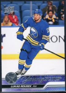 Lukas Rousek 2023-24 Upper Deck Series 1 Young Guns RC #233 Buffalo Sabres