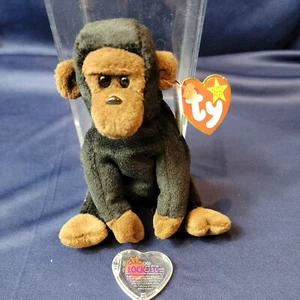 😍 RARE TY Retired Beanie Baby CONGO 1996 w/ Tag ERRORS w case - Picture 1 of 9