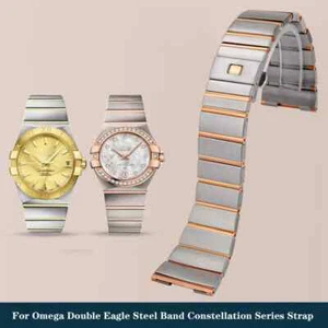 Präzisionsstahl Uhrenarmband für Omega Double Eagle Constellation Serie Metall 17 mm - Bild 1 von 26