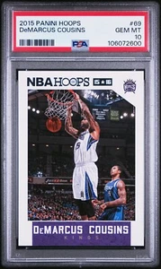 Tarjeta de baloncesto 2015 NBA HOOPS DEMARCUS COUSINS #69 KINGS | PSA 10 GEMA COMO NUEVA POP 2 - Imagen 1 de 4