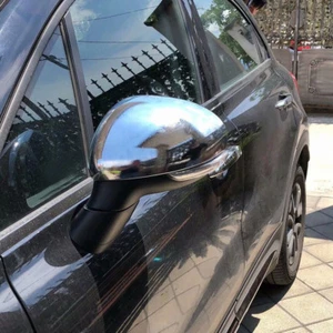 2pcs Chrome Rearview Mirror Cover Protector Trim Decor Fits 2016-2020 Fiat 500X - Picture 1 of 4