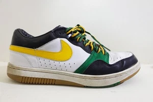 Scarpe Nike Court Force da donna verdi giallo stile giamaica taglia 10 - Foto 1 di 8
