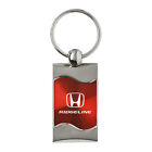 Rectangular Wave Keychain for Honda Ridgeline on Red [Officially Licensed]