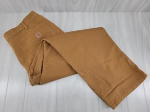 Men's CARHARTT B11BRN Canvas Carpenter Canvas Pants Jeans Sz 42x32 - Picture 1 of 10
