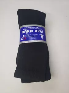 Diabetic Socks Debra Weitzner Shoe Size 7-13 Circulatory Health Black 10-13 NEW - Picture 1 of 10