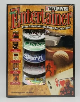 The Entertainer (PC CD ROM, 1995) Dark Sun Shattered Lands Kings Quest VI Sealed - Image 1 of 4