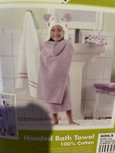 Amanda Panda Hooded Towel Wrap For Children NWT