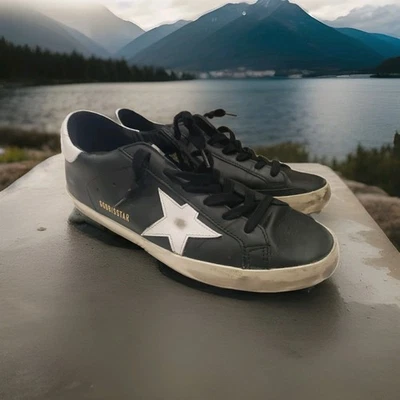 Golden Goose Superstar 黑白 Vtg Lie Too 运动鞋女式 39 码鞋  — 第 1/4 张图片