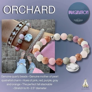 Park Lane ORCHARD Multicolor Gemstone Silver Bracelet Retail $84 - Picture 1 of 9