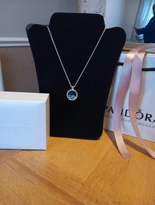 PANDORA Silver 30cm Chain, Medium Floating Locket & 2 Petite Charms - Picture 1 of 10