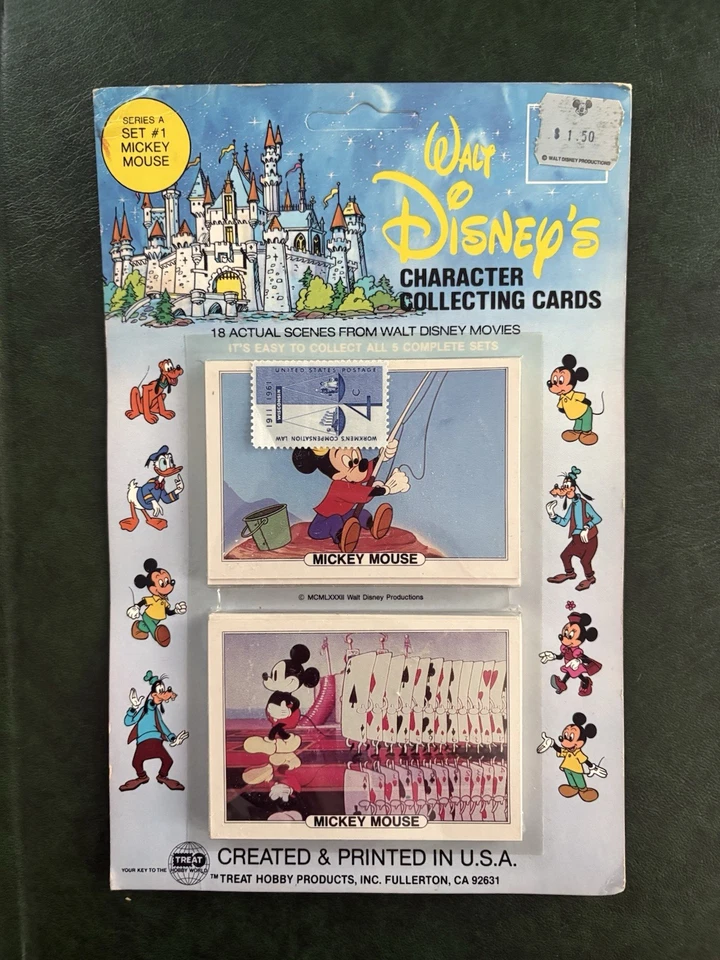 Vintage Walt Disney Collecting Cards Set #1 Mickey Mouse – Series A – Sealed - Image 1 of 2