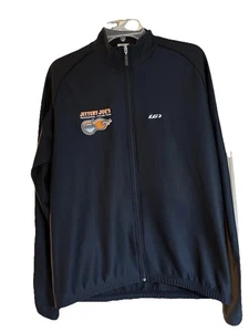 Giacca vintage Louis Garneau Jittery Joes squadra ciclismo nera grande - Foto 1 di 5