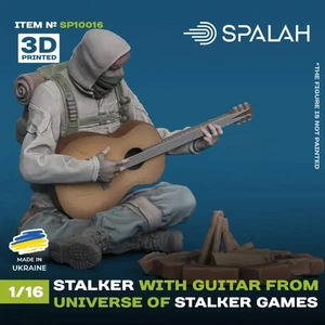 1:16 Figur Stalker mit Gitarre aus Universe of STALKER Scale Figure SP10016 - Bild 1 von 5