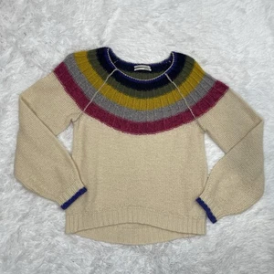 Suéter tejido Anthropoligie para mujer talla S pequeño mezcla de lana alpaca silencioso de lujo - Imagen 1 de 8