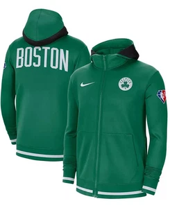 NWT Nike NBA Boston Celtics Green Showtime Dri-Fit Full Zip Hoodie Men's Sz XXL - Picture 1 of 5