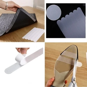 12pcs Transparent Bathroom Anti-slip Strips for Bathtubs Showers Stairs Floors - Picture 1 of 6