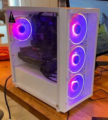 🎮🔥 Gaming PC Ryzen 5 5600X|RX 570 8GB|32GB RAM|512GB SSD + 2TB HDD| RBG Build - Image 1 of 4