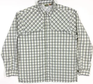 Howler Bros Mens Shirt Sz XL Plaid Pearl Snap Long Sleeve Vented Western Fishing - Picture 1 of 16