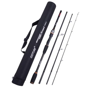 Pack Cañas de Pescar Giratorias Cañas de Pescar 10 ft Portátil Paquete Estuche 4 Secciones Lig... - Imagen 1 de 7