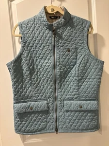 Barbour Brush Gilet Weste Blumenmuster gefüttert blau adrett klassisch Damen Gr. US 14 - Bild 1 von 6